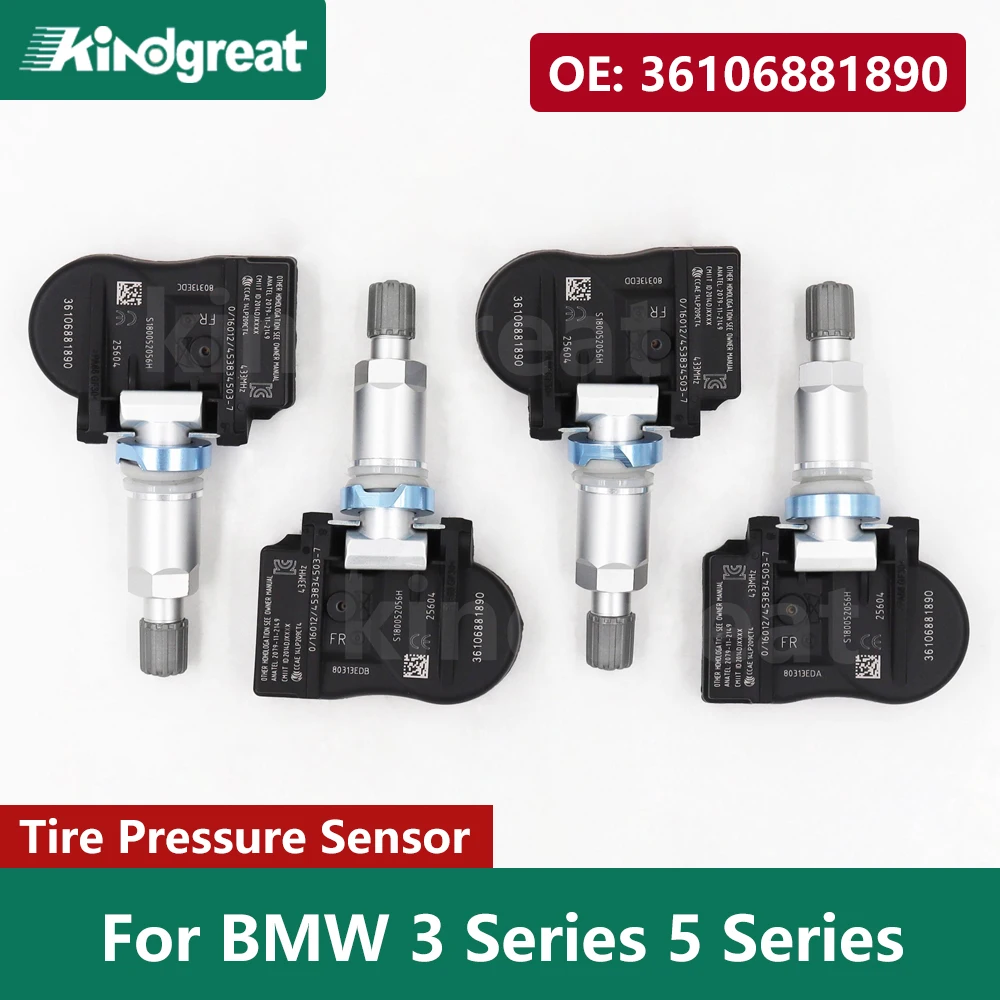 

4PCS/Lot 433MHZ Car TPMS Sensor Tire Pressure Sensor Monitoring System 36106881890 707355-10 For BMW 3 Series 5 Series