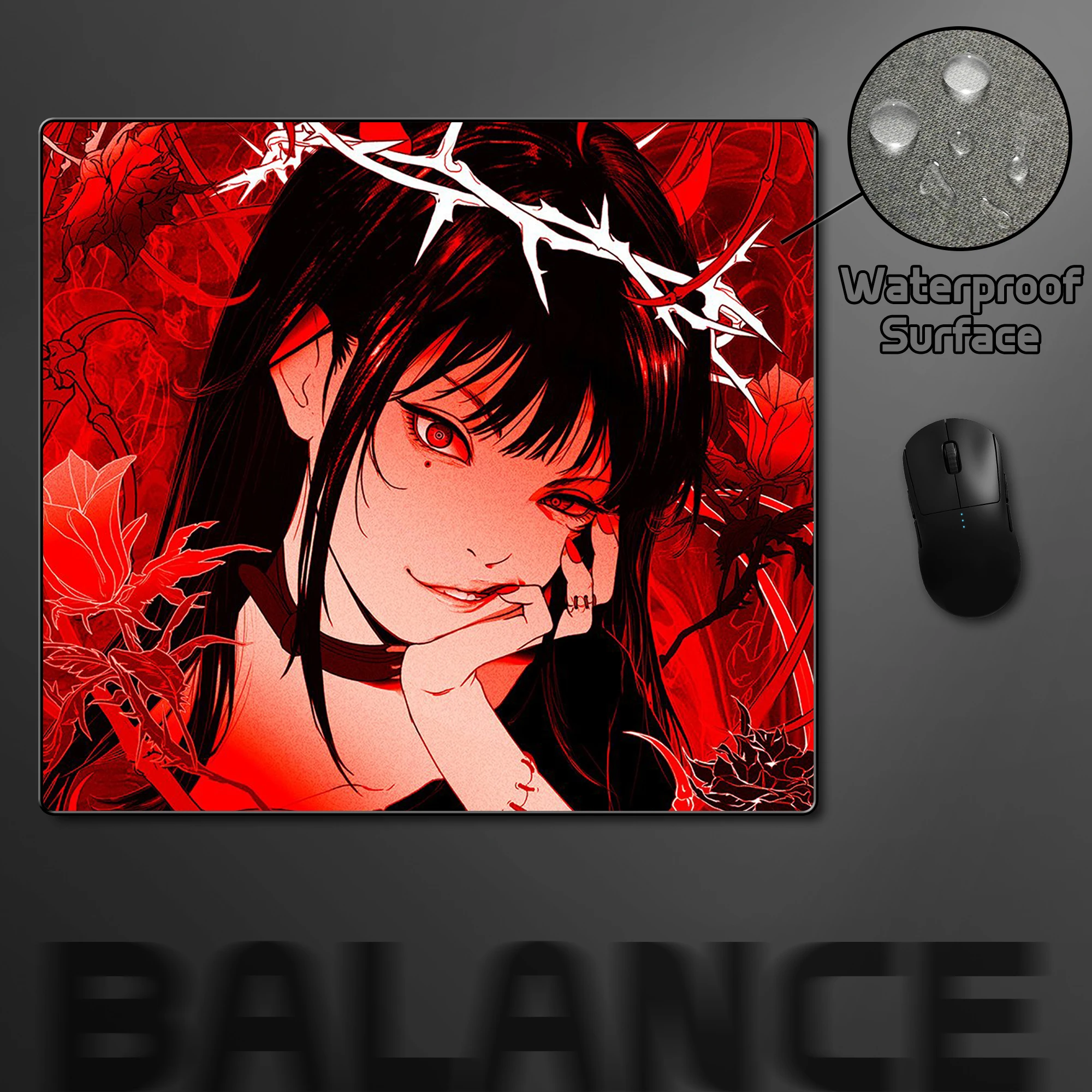 

Килимок для мыши для киберспорта, игровой коврик для мыши в стиле аниме, балансный коврик для мыши, геймерское украшение для рабочего стола, игровой профессиональный резиновый коврик для компьютерного стола