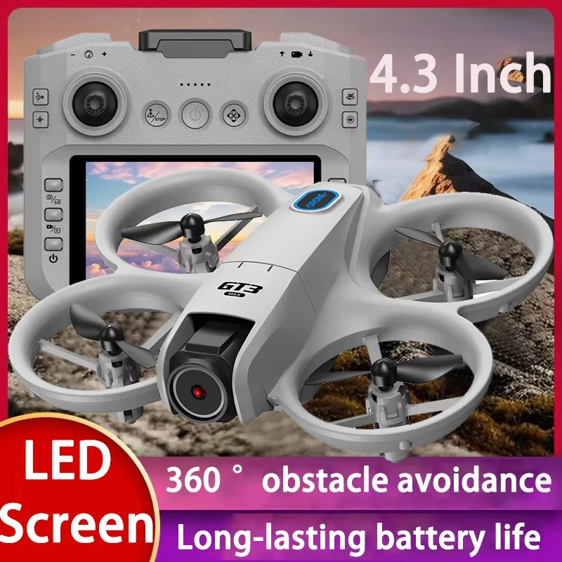 

2026 Новый GT3MAX Mini 8K HD 4,3-дюймовый дрон с дистанционным управлением, безголовый режим, вертолет 360 ° Флип-квадрокоптер Дрон Игрушки Форс Детские игрушки Подарки