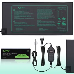 30WSeed Heating Mat with Thermostat Indoor Greenhouse Plants Growth,Germination,Hydroponics Nursery Seed Cultivation Heating Mat