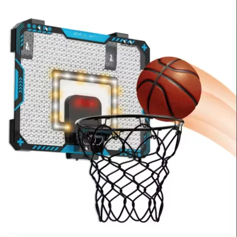 

Indoor Portable Wall Mounting Electronic LED Scoreboard Basketball Hoop Moveable Exercise Training Sport Home Gym for Kids