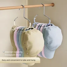 2 packs Versatile Manganese Steel Round Hook - Perfect for Hats, Ties, Scarves & Bags, Strong Load-Bearing, Non-Deformable