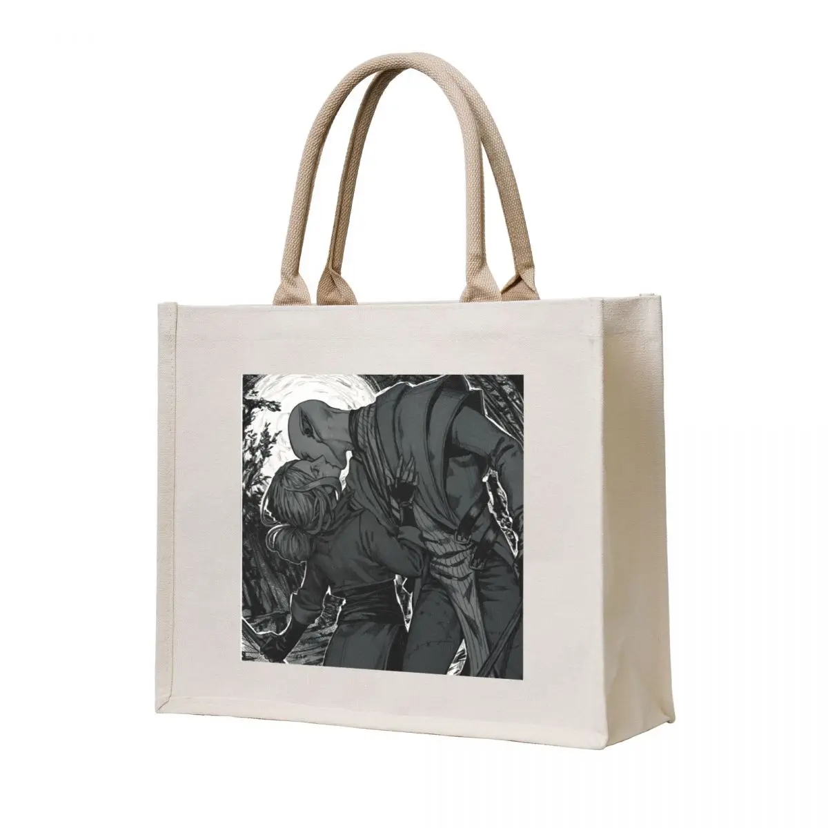 

Kiss on the battlefield Tote Bag shopper bags for women eco bag folding canvas bags Shopper handbag