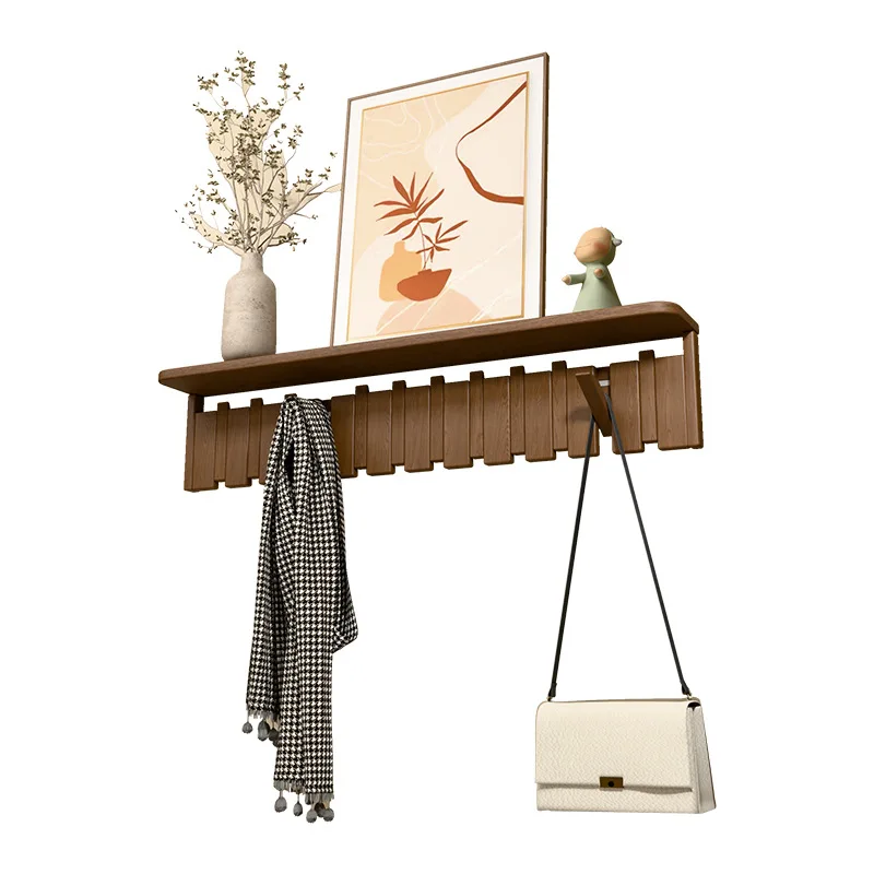 البيانو مفتاح جدار هوك توفير المساحة معطف الرف الحديثة المدخل شماعات تخزين الرف منظم أنيق للملابس أكياس القبعات