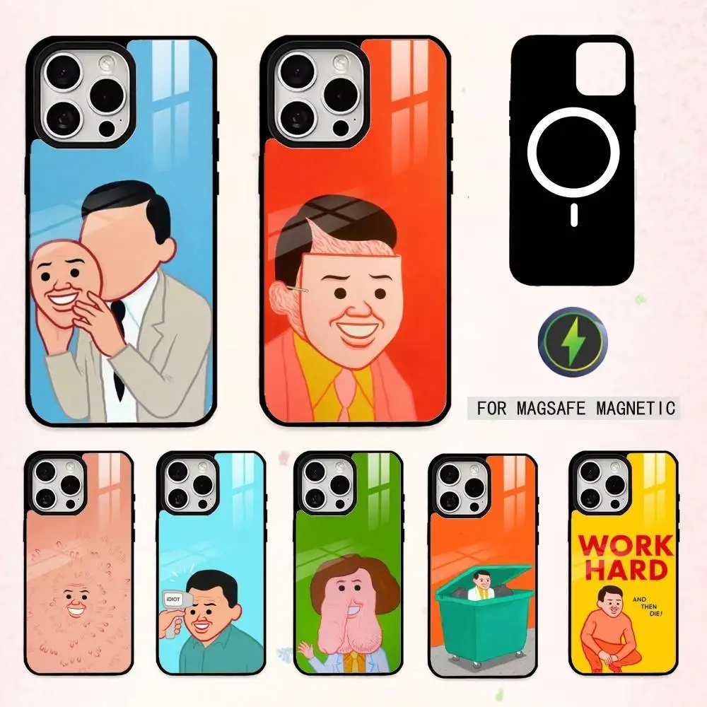 

A-Abstract Funny Joan Cornella Phone Case For iPhone17,16,15,14,13,12,11 Plus,Pro Max Magnetic For Magsafe Wireless Charging