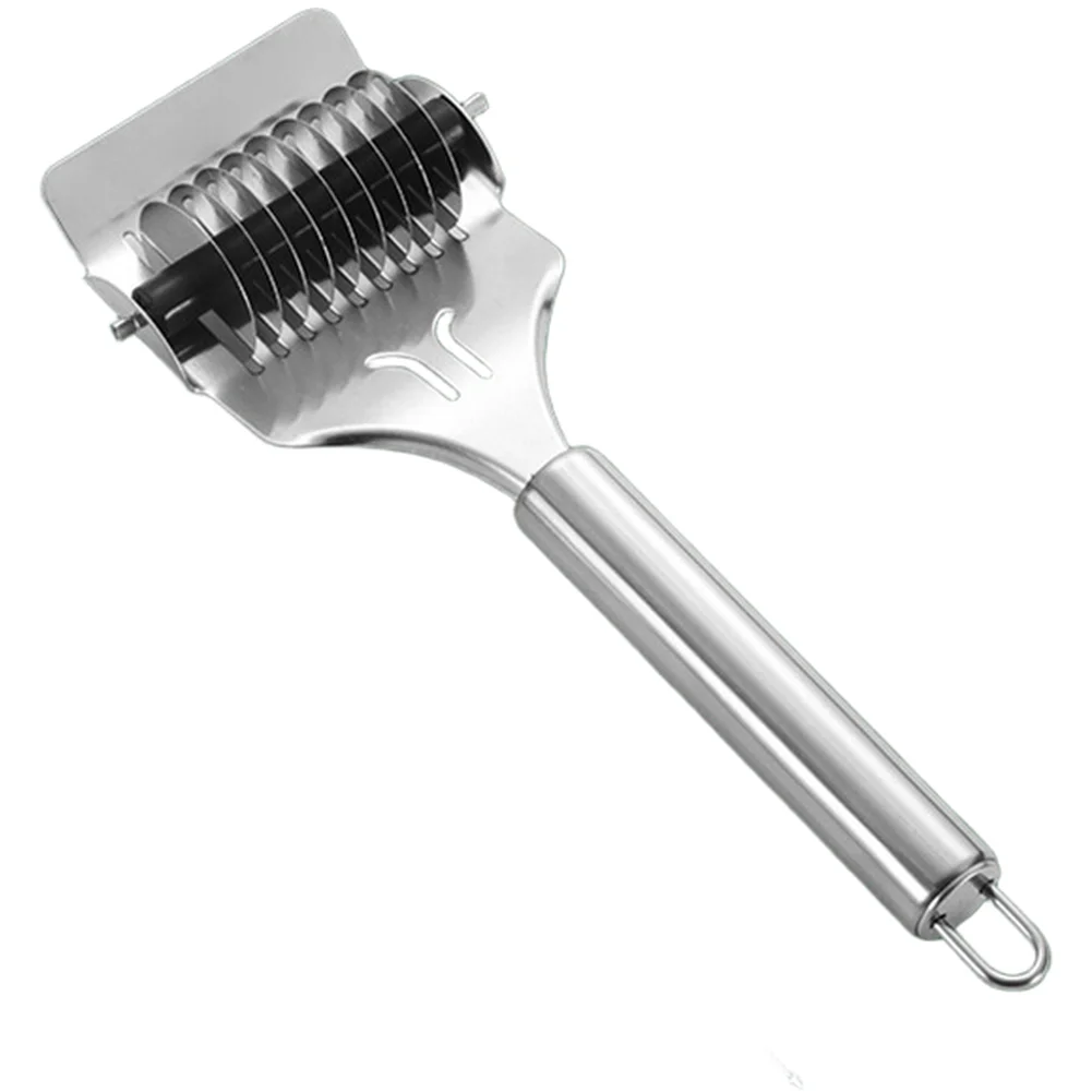 Manual Noodle Cutting Roller in Stainless Steel for Consistent Pasta Strips and Efficient For Home Kitchen Workflow