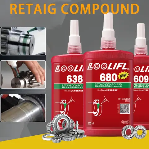 Loctite 250ml Cylindrical Bearing Anaerobic Glue 680 638 648 620 603 609 Fastening Caulking Seal for Clearance Fixed