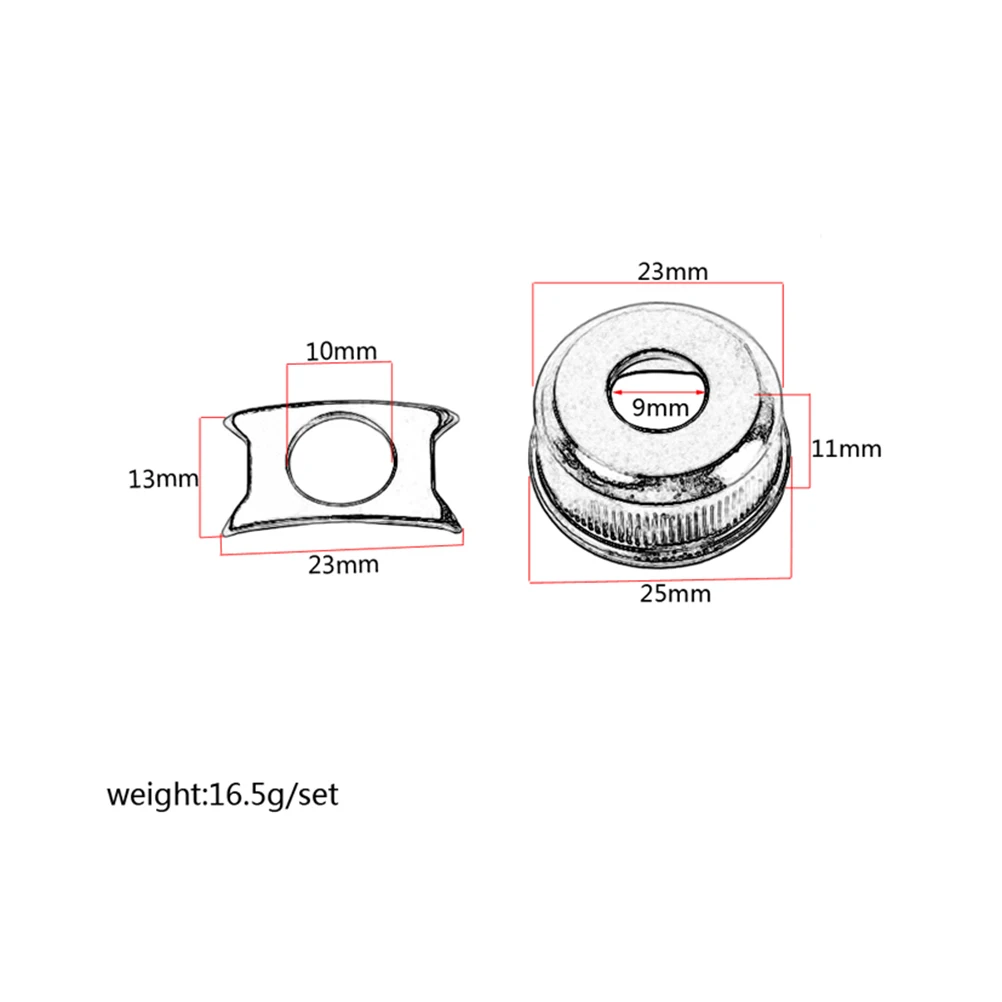 

1 Set Guitar Output Input Jack Socket With Gasket For Electric Guitar Bass Chrome Plated Durable Replacement Upgrade Accessory