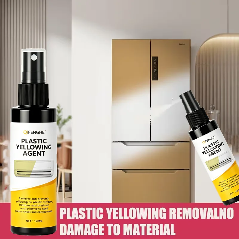 Anti-Yellowing Solution for Plastic, Renew Faded & Yellowed Plastic Shells Components, Multi-purpose Cleaner for Auto Home Appli