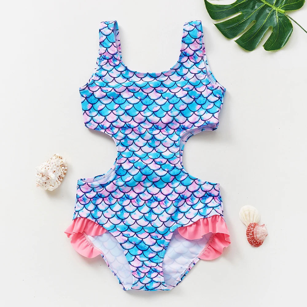 New Arrival Baby Girls Swimsuit 2~12Y Girls Swimwear Leopard print Children Swimwear High quality Kids Swimming suit Beach wear