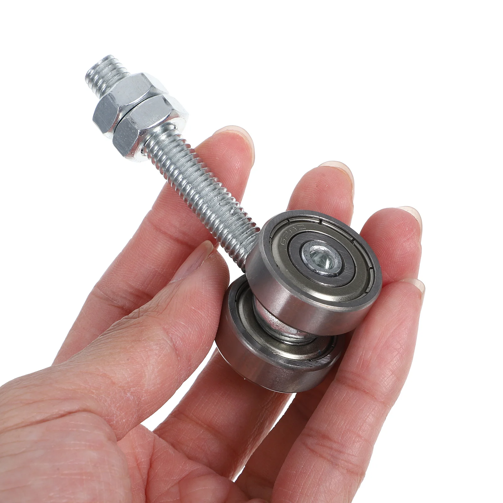 Two Bearings Sliding Door Roller Heavy Duty Trolley Assembly Double Wheel Pulley Block Steel Bearing Strut Channel Trolley