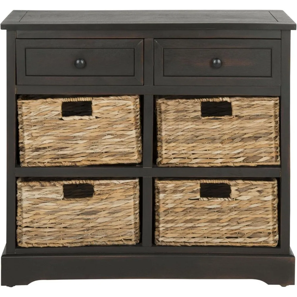 

Safavieh American Homes Collection Herman Brown Wicker Basket Storage Unit