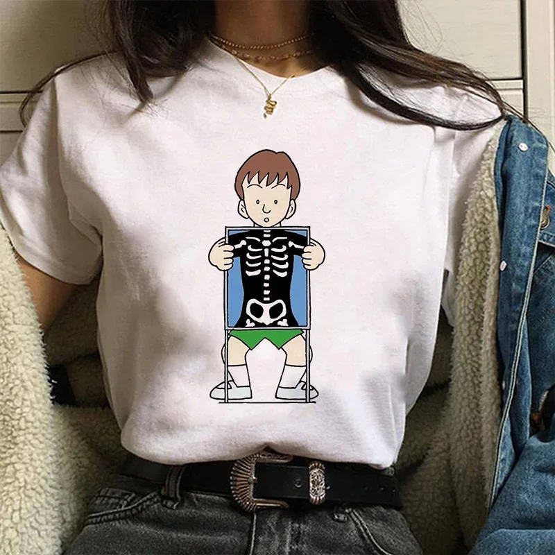 Mafalda No Robes Graphic Print T-shirt Women Harajuku Aesthetic White Tops Tshirt 2021 New Fashion Anime Kawaii Female T Shirt