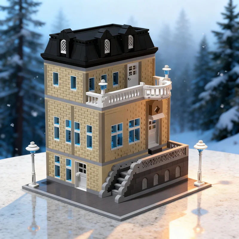 

2358pcs MOC House 268 City Construction Model Building blocks Construction Christmas gifts toy creative DIY idea Brick