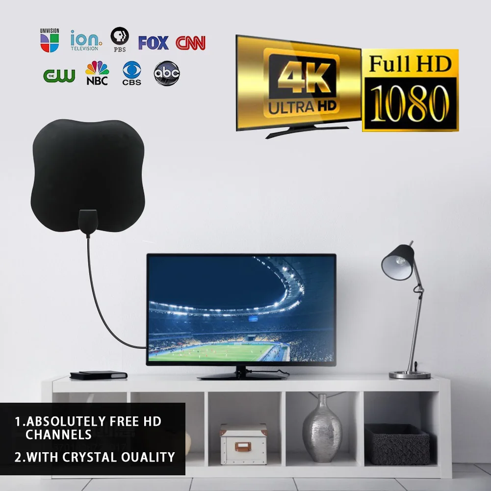 ในร่มเสาอากาศทีวีดิจิตอล ATSC HDTV HD DVB-T2เสาอากาศทีวี