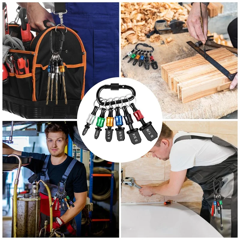 ABMR-12PCS مجموعة إصلاح HVAC مع حامل بت، أداة توسيع أنبوب النحاس لمكيف الهواء