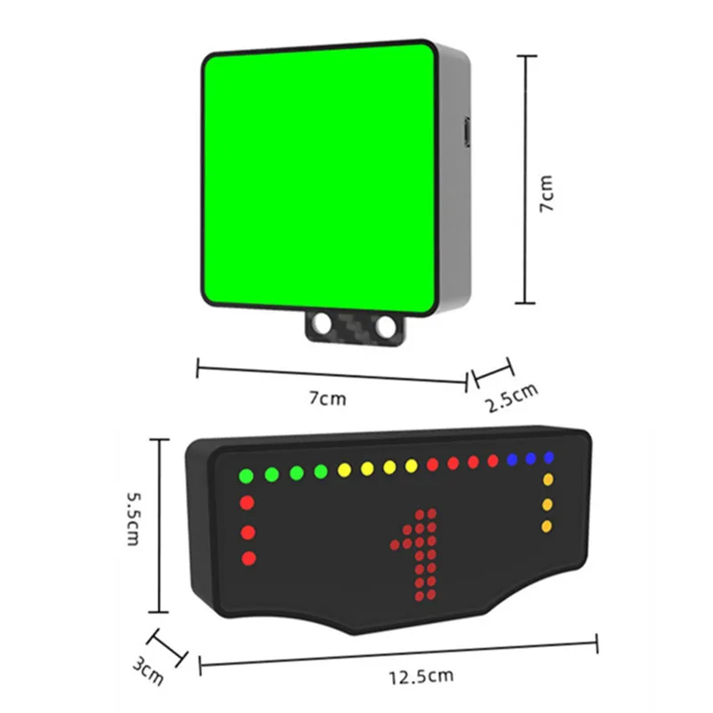 Simulated Racing Lights Dashboard Gear Position Speed Lamp Semaphore Dot-matrix LED Lamp for Logitech/Thrustmaster/Fanatec