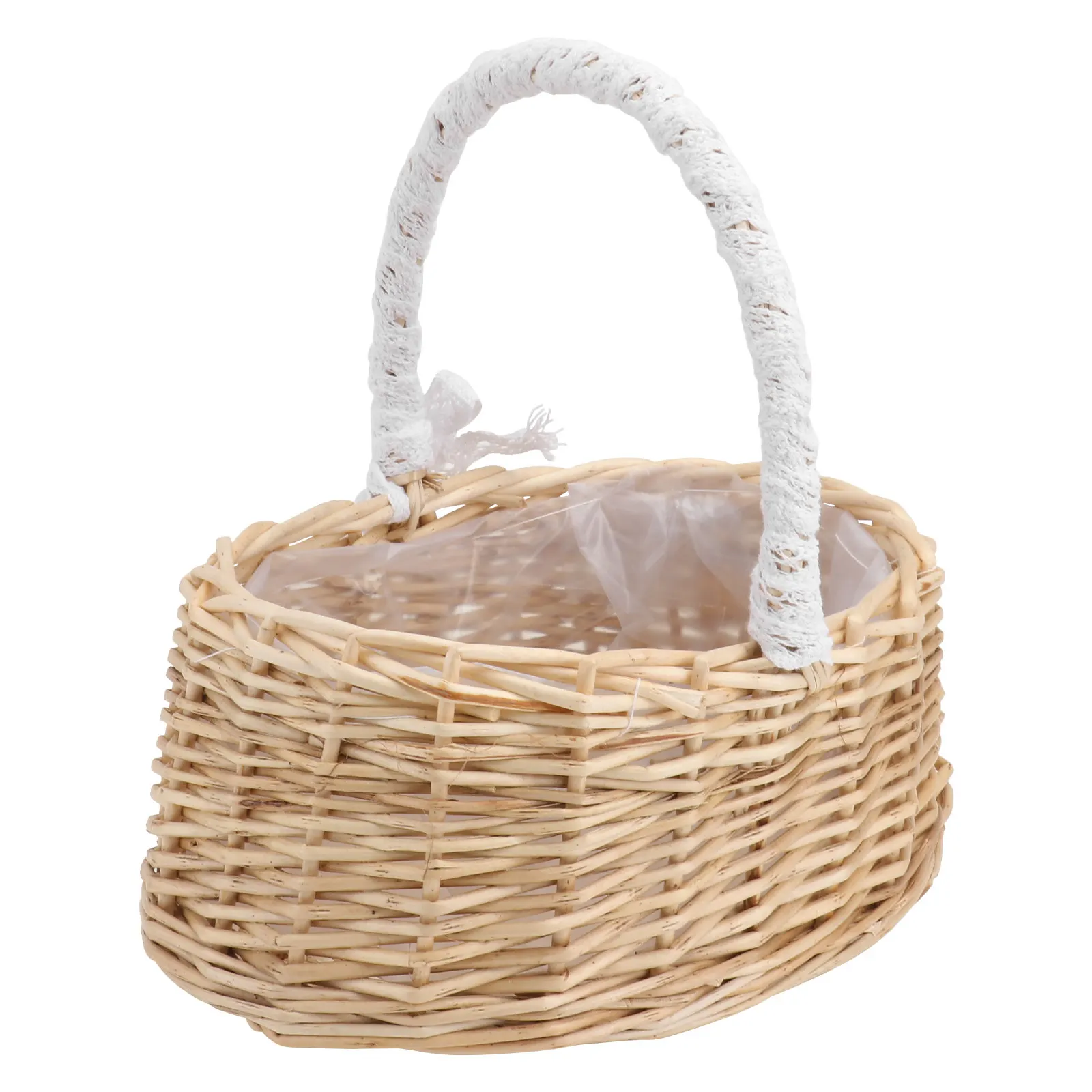 

1 шт. плетеная корзина для цветов, декоративная, портативная, для хранения, из натуральных экологически чистых материалов, свадебная цветочная корзина, украшение для дома, цвет хаки