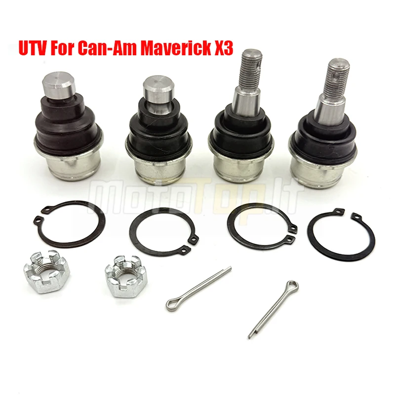 4PCS Upper & Lower Ball Joint For Can-Am Maverick X3 Max Trail Sport 1000 Outlander Commander Renegade 1000R Defender HD10 QUAD