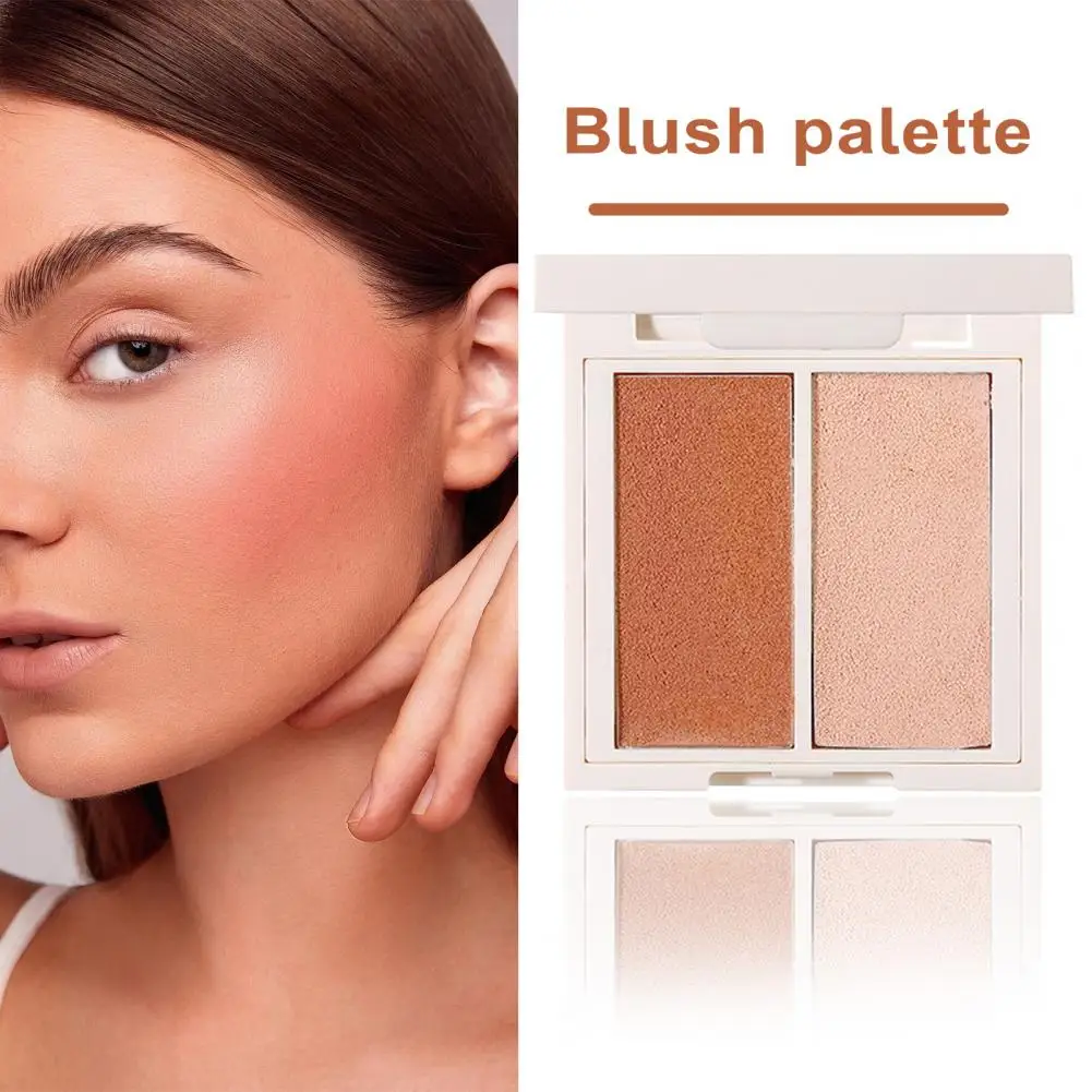 Monochrome Blush Palette Mineral Powder Peach Red Rouge Tint Orange Blush Lasting Beauty Natural Cream Cheek Makeup Maquiagem