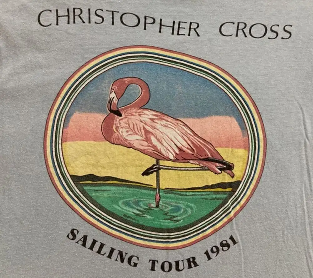 CHRISTOPHER CROSS 1981 Tour vintage T SHIRT Size S M L 2345XL