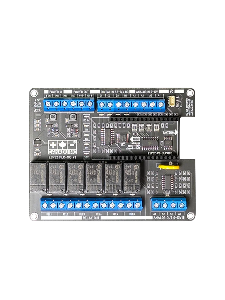 Płytka rozwojowa WAVGAT ESP32 PLC-100 V1 dla Espressif ESP32-C6-DevKitC — zdjęcie produktu 7