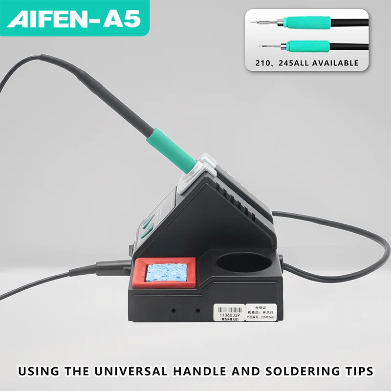 AIFEN A5 Soldering Station Compatible  Soldering Iron Tips C210/C245/C115 Handle Lead-free Electronic Welding Rework Station