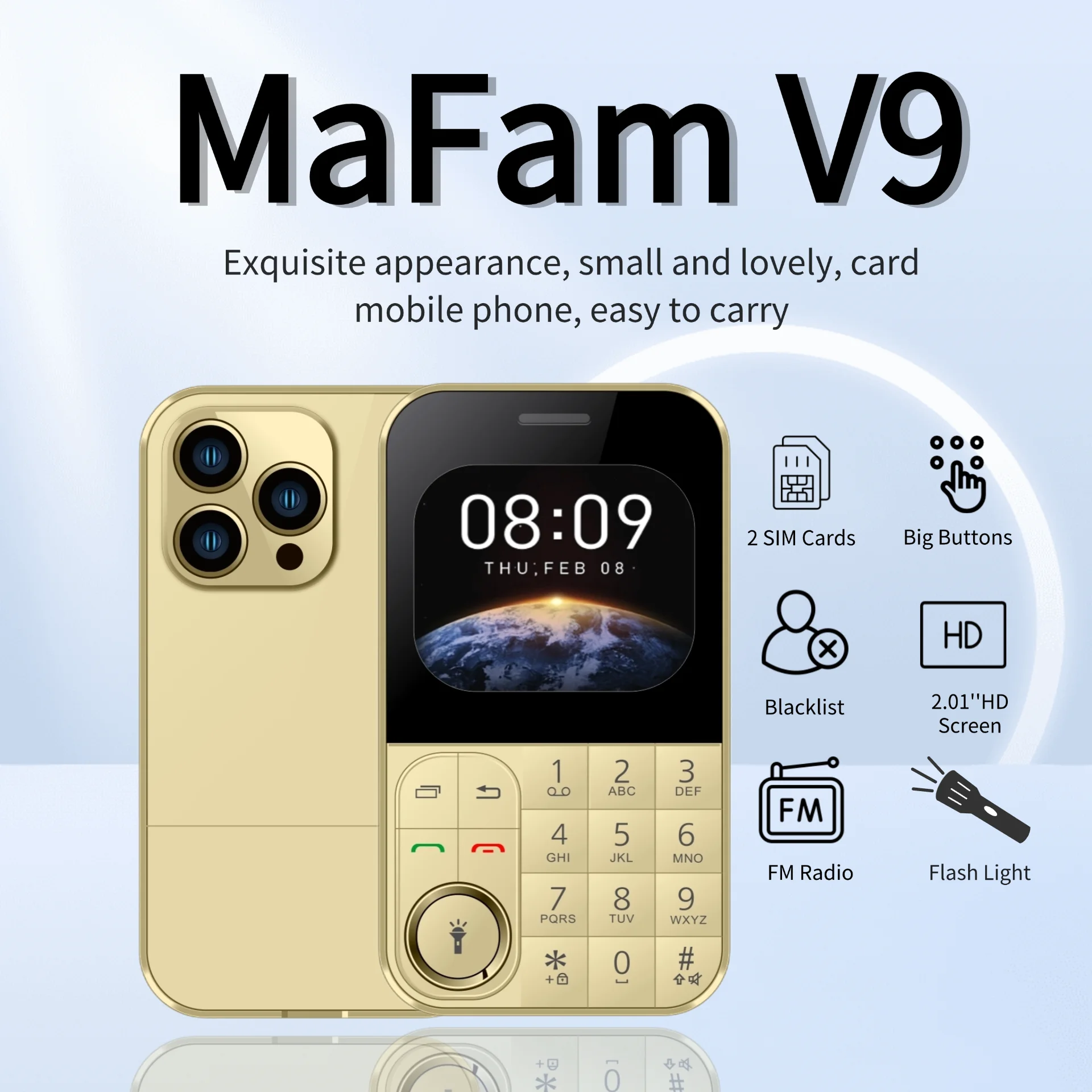 هاتف أطفال صغير غير مقفول بشريحتين رفيع للغاية بحجم الجيب مغير صوت للهاتف قرص سريع شعلة زر كبير بأسعار معقولة للأطفال #2