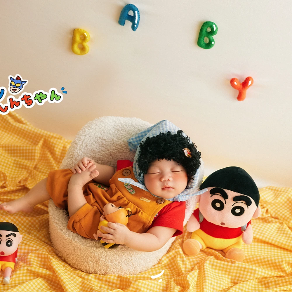 

Комплект реквизита для фотосъемки новорожденных, детский костюм + парик, платок, плюшевые игрушки, декор с буквами, реквизит для студии 0-1 месяцев, аксессуары для детской съемки