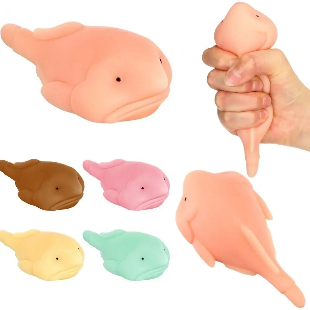 Silicone Scorpionfish Squeeze Waterproof Stretchy Blobfish Cute Shape Soothing Texture Squishy Fidget Stress Ball