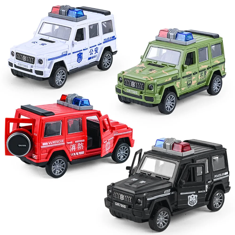 5 Style Simulated Fire Fighting Scene Car Mini Pull Back Toy Vehicle Model Wind Up Police Truck Ambulance for Children Boys Gift