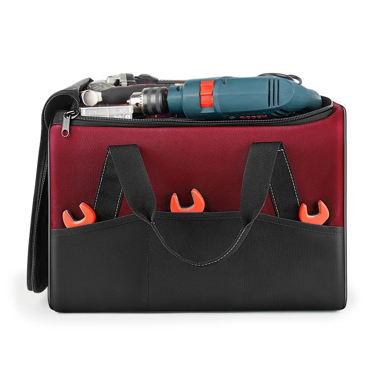 Robuste Werkzeugtasche mit breiter Öffnung und Taschen – Detail 2