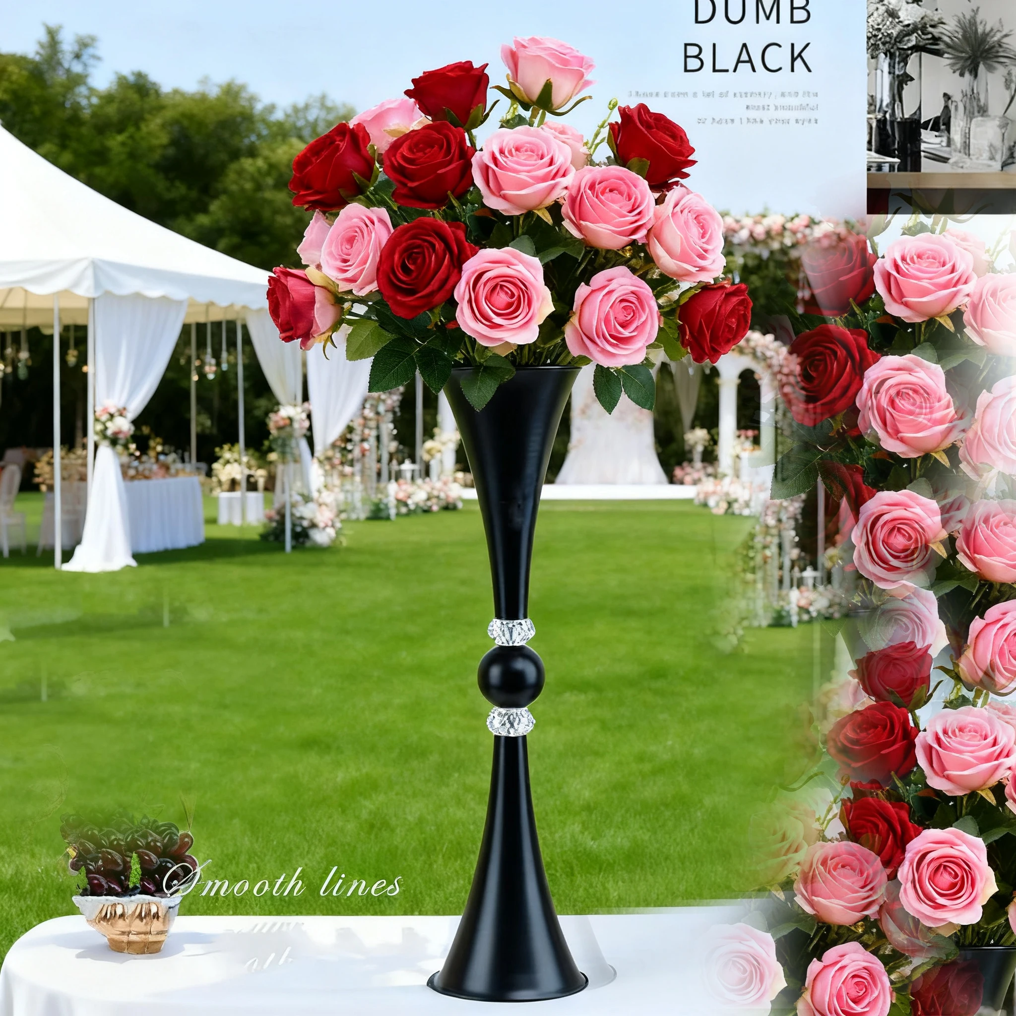 

8 шт. 80-90-100 см f30, реквизит для свадебного мероприятия, железная декоративная рамка, высокие квадратные черные подставки для цветов, центральная часть стола для вечеринки