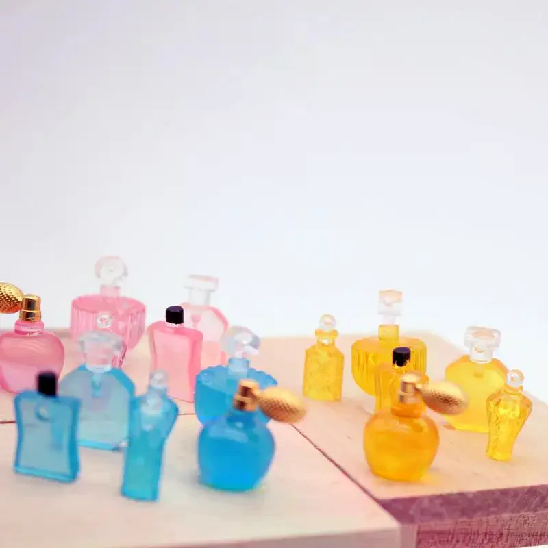 لطيف محاكاة العطور مجموعة من ست قطع دمية اللعب نماذج مصغرة الحلي ديكور DIY بها بنفسك الراتنج اكسسوارات الاطفال اللعب منزل اللعب