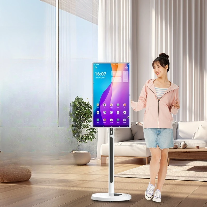 

movable screen girlfriend machine wireless screen projection, entertainment live broadcast touch, movable TV