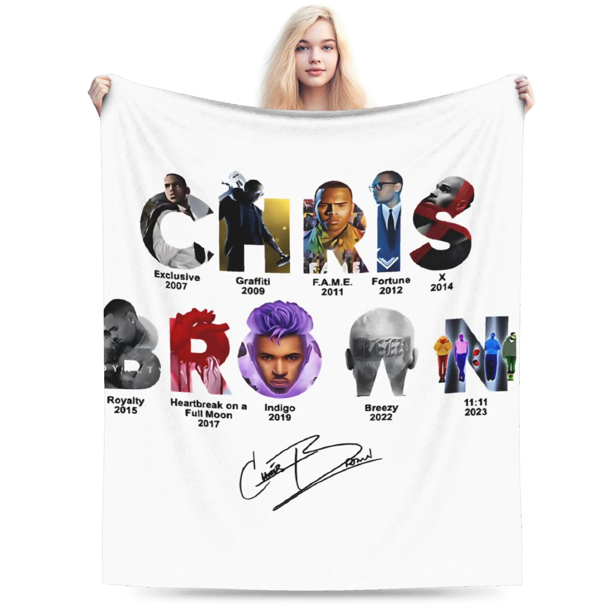 Chris Brown And Usher The Rb Tour Blankets  Raymond And Brown Warm Soft Plush Bedding Throws For Child Couch Bedspread Bed Cover