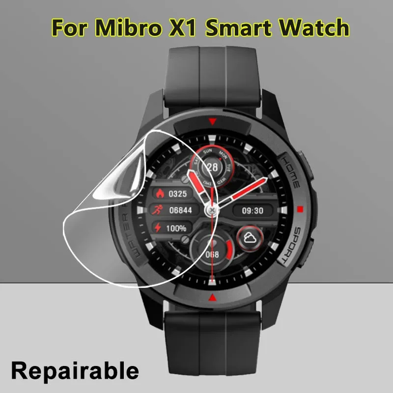 Ultra Clear Slim Screen Protector For Xiaomi Mibro Watch A1 X1 Lite 2 Air Soft TPU Repairable Hydrogel Film -Not Tempered Glass