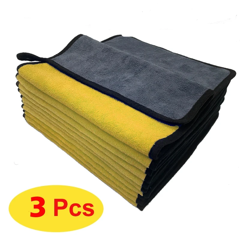 

Microfiber Towel Car Interior Dry Cleaning Rag for Car Washing Tools Auto Detailing Kitchen Towels Home Appliance Wash Supplies