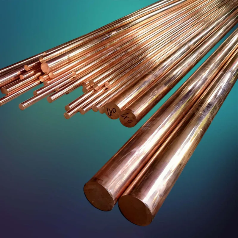 Copper Round Bar T2 Rod Metal Rods Diameter 12 14 15 16 18 20 22 25mm Length 100mm 150mm 200mm 250mm Milling Metalworking