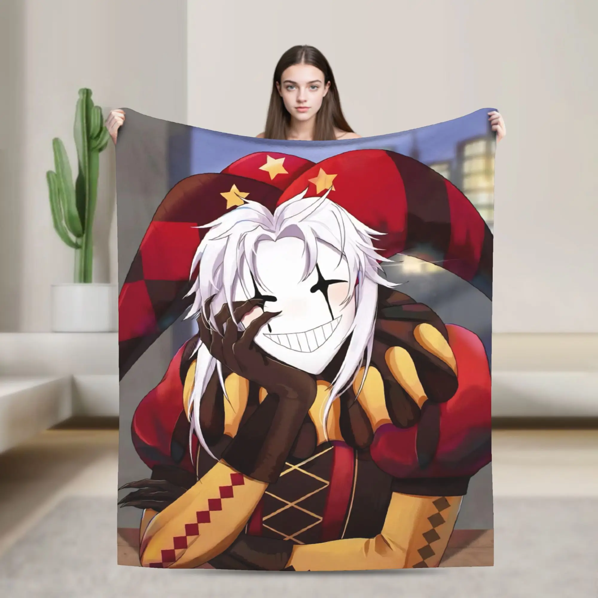 

Плед The Freak Circus, разные размеры, мягкий, пушистый, плюшевый, для дивана, кушетки и кровати