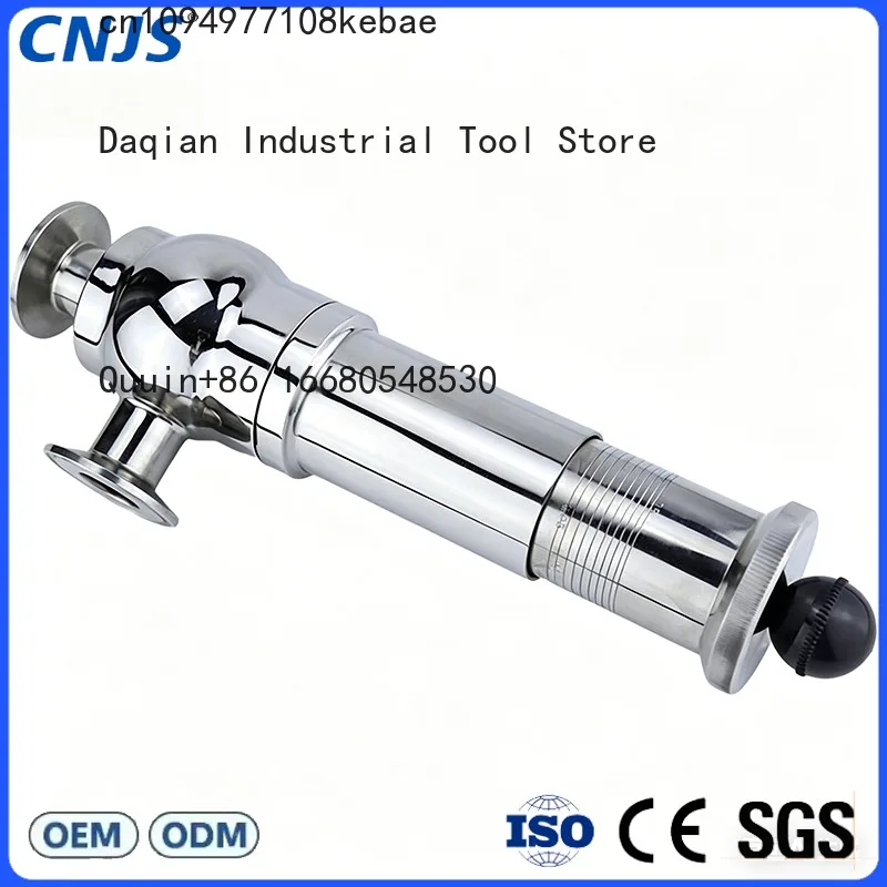 3ACNJS Sanitary Stainless Steel 304 316 1 Inch Safety Release Adjustable High Pressure Valve Price of Pressure Relief Valves