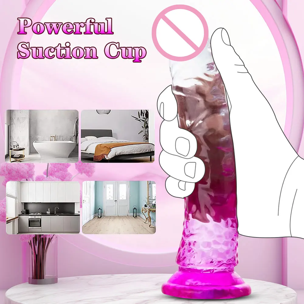 22cm Realistic Dildo Powerful suction cup Adult games Huge Penis Big dick Female Masturbation Device Erotic Sex Toys for Couple