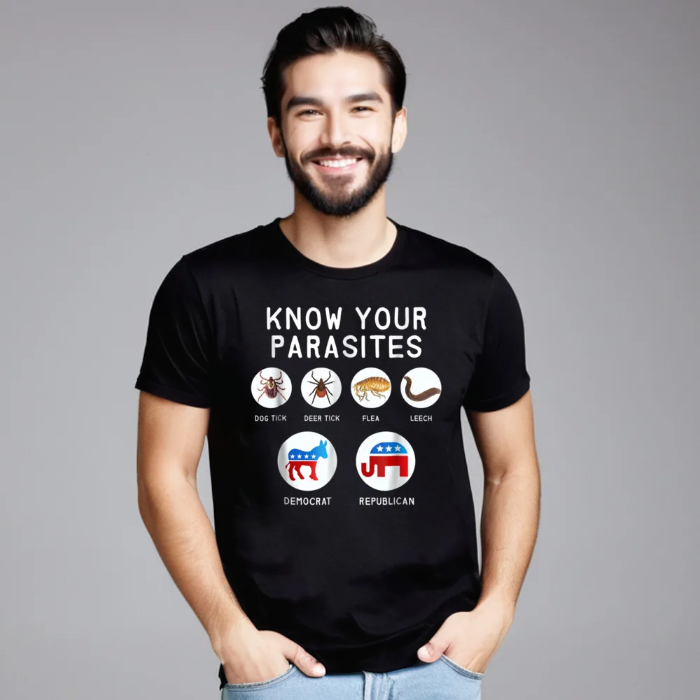 Normal Libertarian T Shirt - Know Round Collar Tshirts Summer Tees Short Sleeve Gift Idea Funny 100% Cotton Gift T Shirt