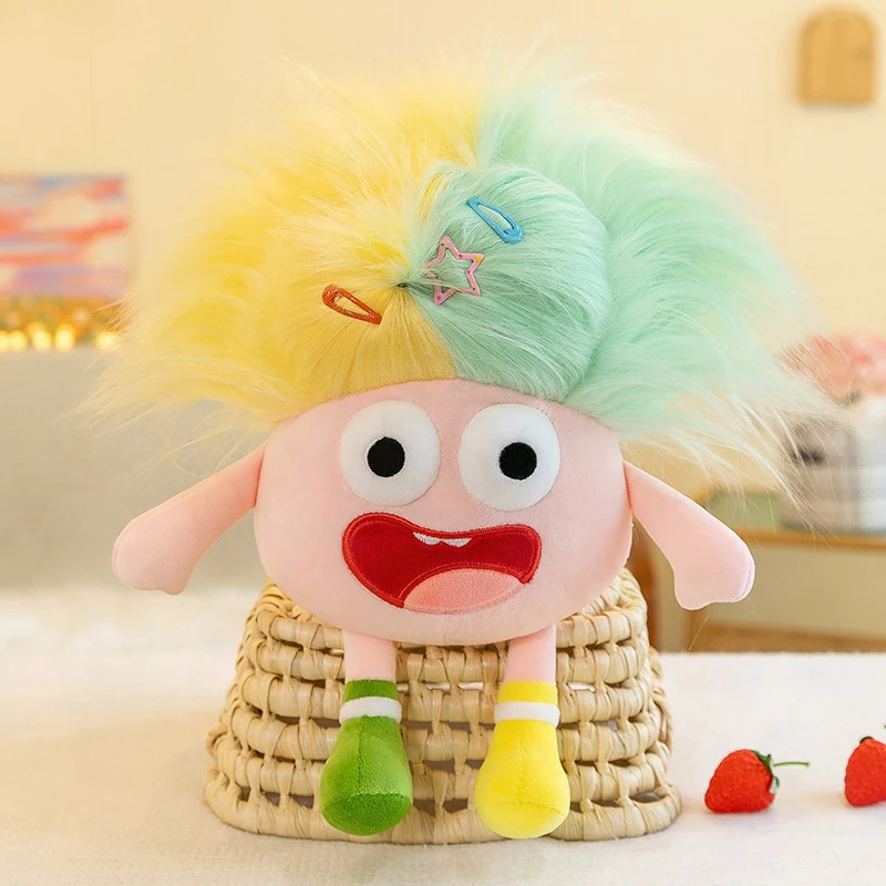 

Kawaii Plush Toy Cute Filled Doll Dopey Cotton Crazy Eye Funny Stuffed Animal for Kids Birthday Gift Adorable Ugly Charming
