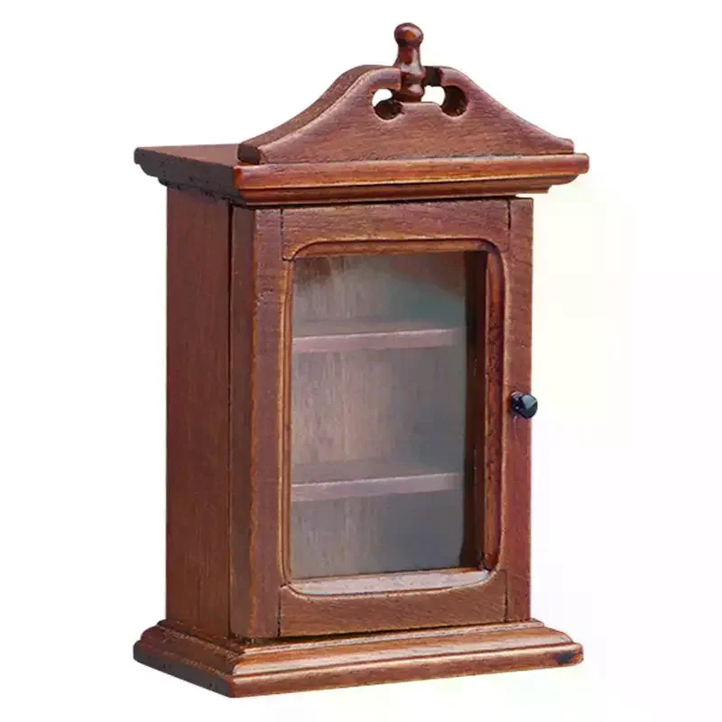 1/12 Poppenhuis Enkele deur Wandrek Opbergkast Model Poppenhuis Meubels Decoratie Speelgoed Poppenhuis Accessoires