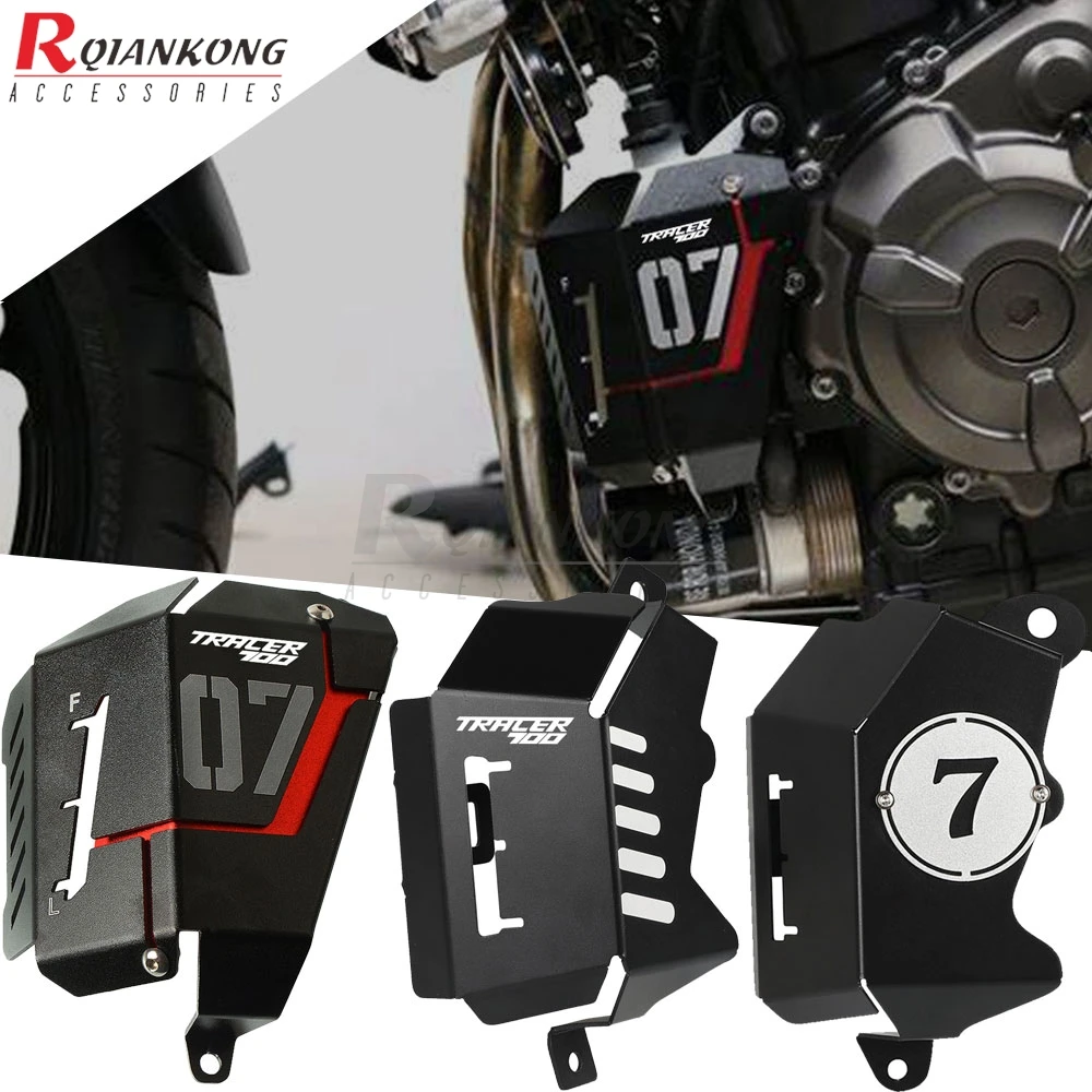 

For Yamaha Tracer 700 TRACER700 2016-2017-2018-2019-2020 Radiator Water Cooling Tank Reservoir Bezel Side Protection Cover Guard