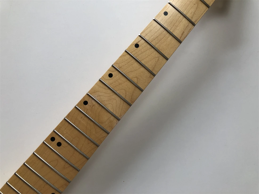 Gloss 7 Strings Electric Guitar Neck 24 Frets 25.5inch Maple Fretboard DIY Guitar parts