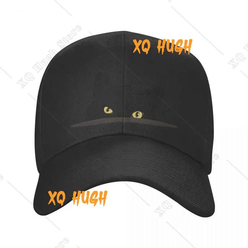 Black Cat Peeking Baseball Cap summer hat hard hat Wild Ball Hat Elegant Women's Hats Men's