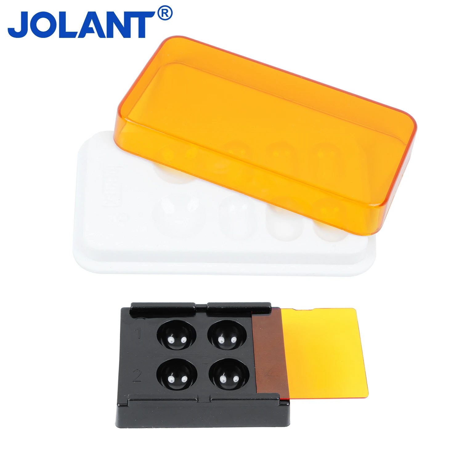 JOLANT Dental Veneer Storage Box Teeth Patch Shading Light Storage Case Dentistry Membrane Tooth Box Protector Container