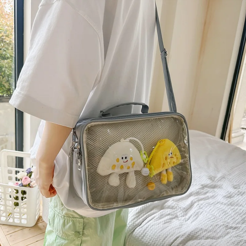 

Ita Bag All Match Canvas Crossbody Bags for Women Simple Solid Summer Transparent Shoulder Bags Popular Handbag Сумка Bolso